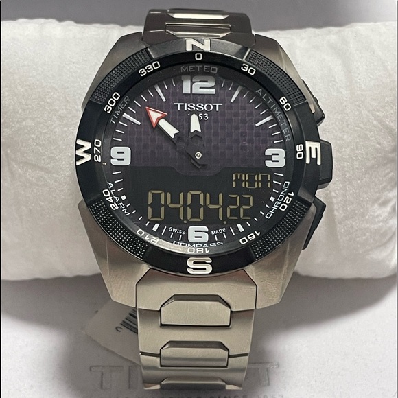 Tissot T-Touch Expert Solar NBA Speacial Edition Black Dial Mens Watch T09142047 - Picture 1 of 7
